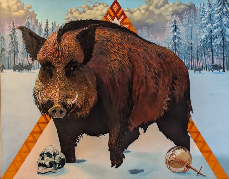 The Boar — Acrylic