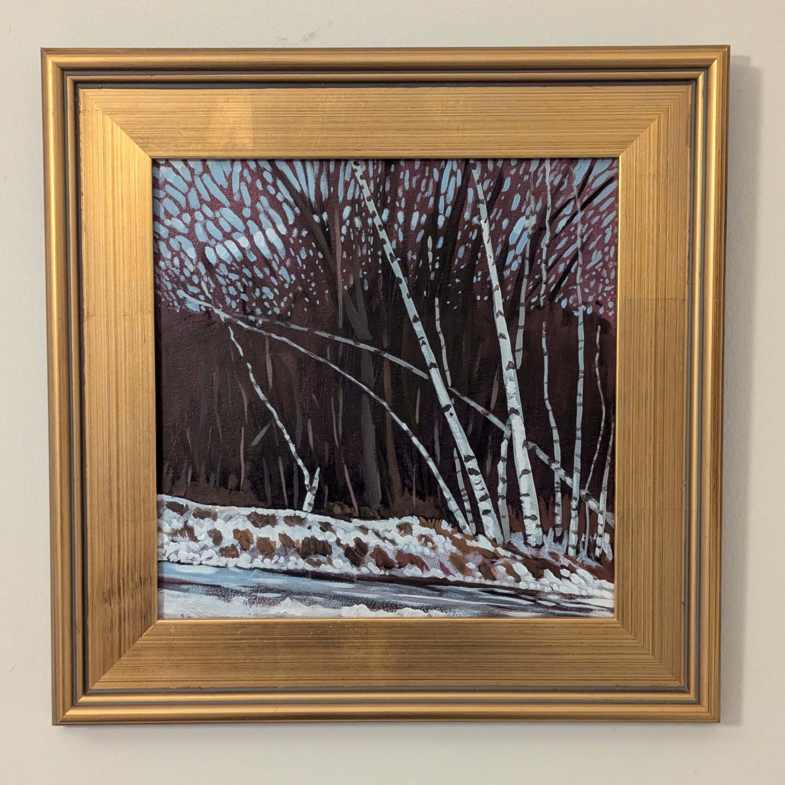 Winter Birch — Acrylic — Artist's Driveway