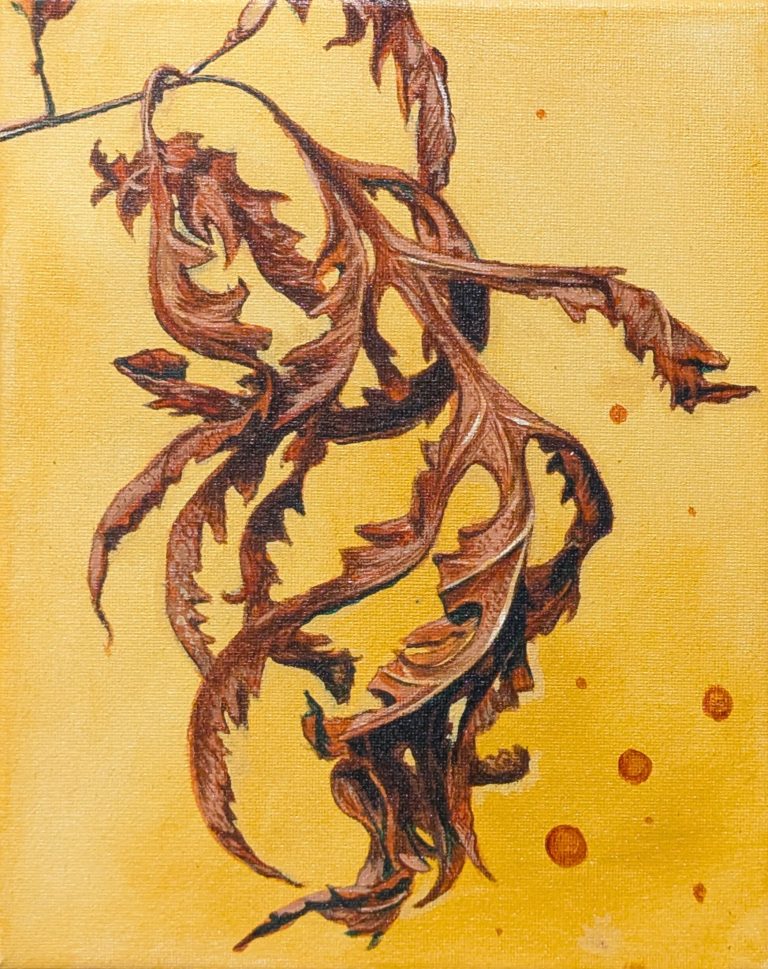 Dry Ferns — Acrylic, 8x12 inches