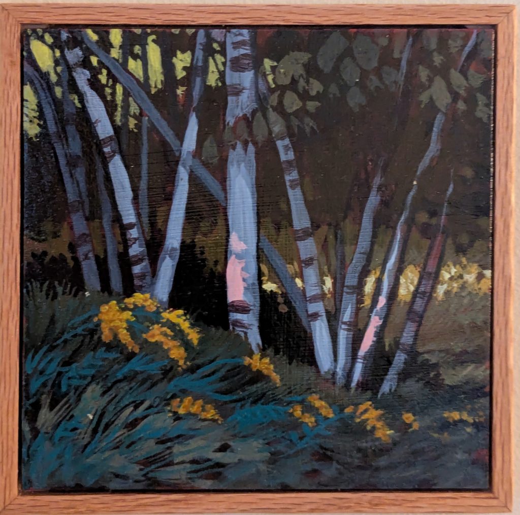 Driveway Birches — Acrylic