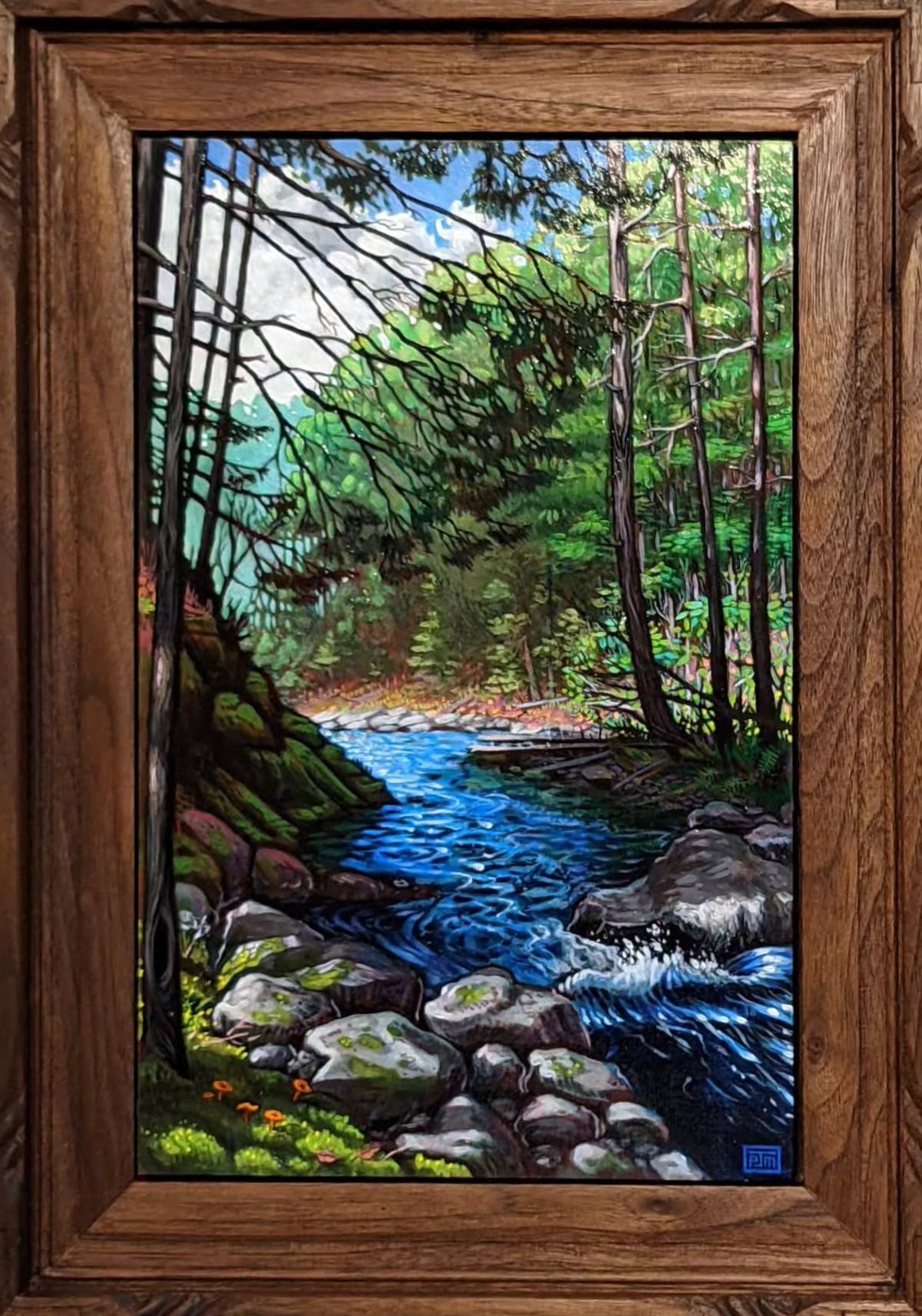 Creek Trail — Acrylic — Barberville falls on the creek Trail